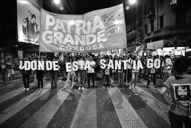 Amarc ALC repudia represión en Argentina en manifestación a favor de Santiago Maldonado